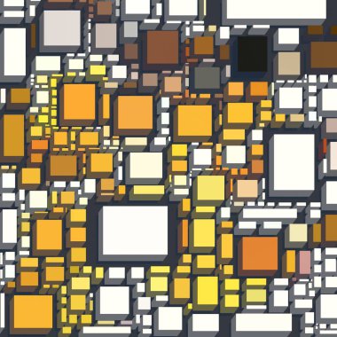 Soyut sanat dokusu. Kareler ile renkli doku. Modern sanat eserleri. Renkli görüntü