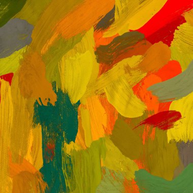 Tuval arka plan üzerine yağlıboya