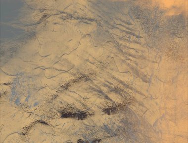 Vintage gökyüzü ve bulutlar arka plan.