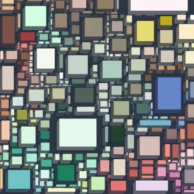 Soyut sanat dokusu. Kareler ile renkli doku. Modern sanat eserleri. Renkli görüntü