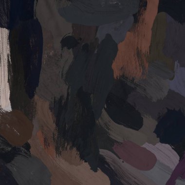 Tuval el yapımı yağlıboya. Renkli doku. Fırça darbeleri.