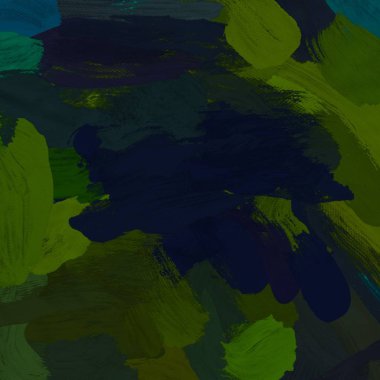 Tuval el yapımı yağlıboya. Renkli doku. Fırça darbeleri. Renkli görüntü. Modern sanat. Çağdaş sanat.