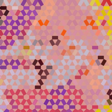 Renk fraktal geometrik soyut desen