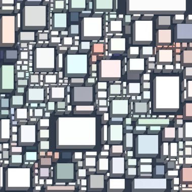 Soyut sanat dokusu. Kareler ile renkli doku. Modern sanat eserleri. Renkli görüntü