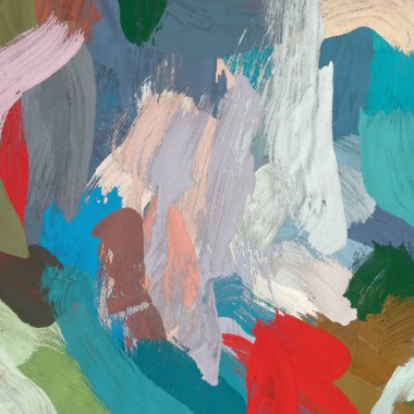 Tuval el yapımı yağlıboya. Renkli doku. Fırça darbeleri. Renkli görüntü. Modern sanat. Çağdaş sanat.