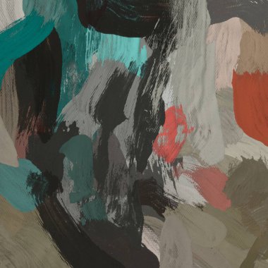 Tuval el yapımı yağlıboya. Renkli doku. Fırça darbeleri. Renkli görüntü. Modern sanat. Çağdaş sanat.