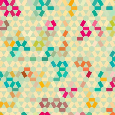 Renk fraktal geometrik soyut desen