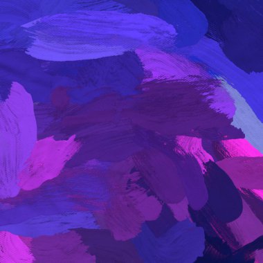 Tuval el yapımı yağlıboya. Renkli doku. Fırça darbeleri.