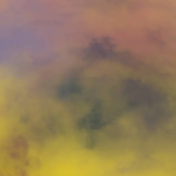 黄色雾和雾对黑色背景的影响 — 图库照片