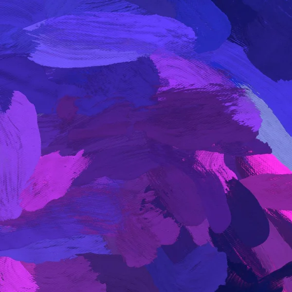 Tuval el yapımı yağlıboya. Renkli doku. Fırça darbeleri.