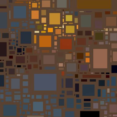 Soyut sanat dokusu. Kareler ile renkli doku. Modern sanat eserleri. Renkli görüntü