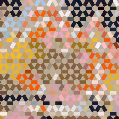 Renk fraktal geometrik soyut desen