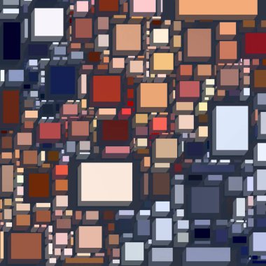 Soyut sanat dokusu. Kareler ile renkli doku. Modern sanat eserleri. Renkli görüntü