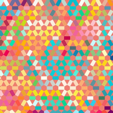 Renk fraktal geometrik soyut desen