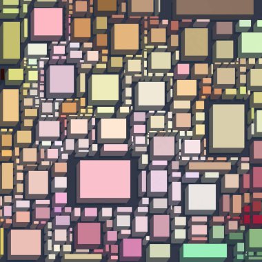 Soyut sanat dokusu. Kareler ile renkli doku. Modern sanat eserleri. Renkli görüntü