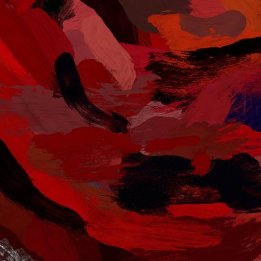 Tuval el yapımı yağlıboya. Renkli doku. Fırça darbeleri. Renkli görüntü. Modern sanat. Çağdaş sanat.