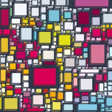 renkli geometrik desenile kesintisiz arka plan