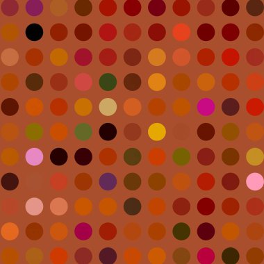 Çok renkli dairelerin geometrik desenli kusursuz soyut deseni. 