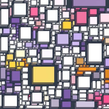 Soyut sanat dokusu. Kareler ile renkli doku. Modern sanat eserleri. Renkli görüntü