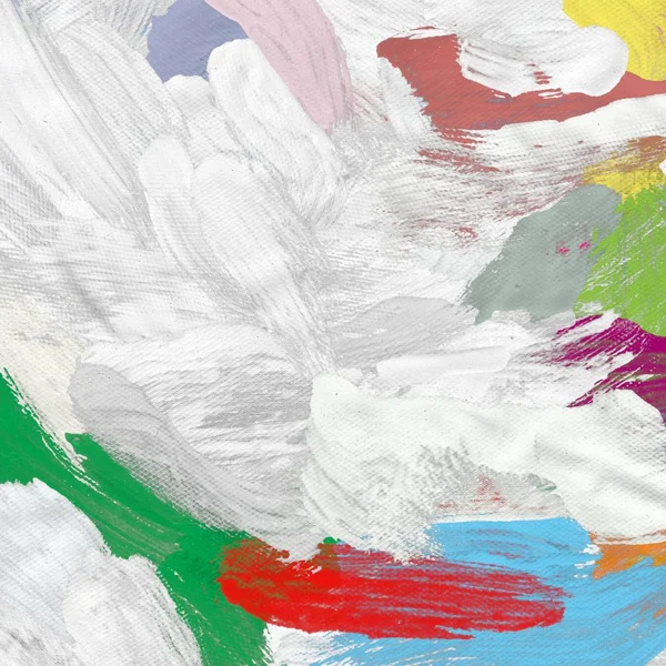 Tuval el yapımı yağlıboya. Renkli doku. Fırça darbeleri. Renkli görüntü. Modern sanat. Çağdaş sanat.