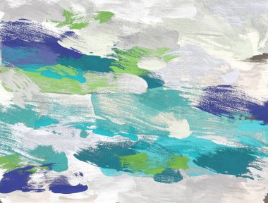 El yapımı tuvale yağlı boya. Soyut sanat dokusu. Renkli doku. Modern sanat eserleri. Yağlı boya darbeleri. Fırça darbeleri. Modern sanat. Çağdaş sanat. Sanatsal tuval.  