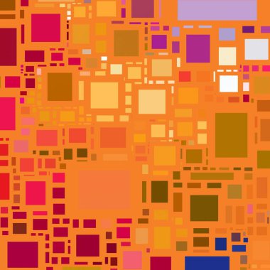 Soyut sanat dokusu. Kareler ile renkli doku. Modern sanat eserleri. Renkli görüntü