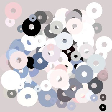 sevimli daireler ile vektör simgesi