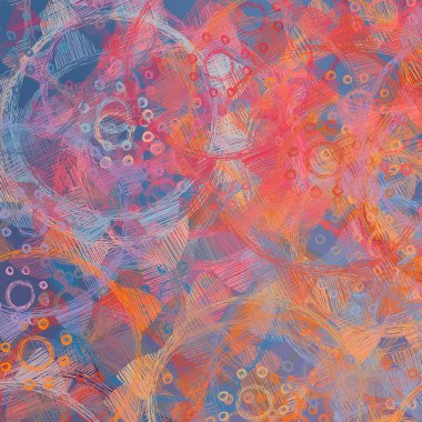 Renkli çiçeklerle soyut arkaplan