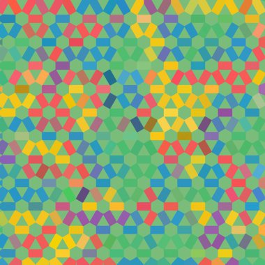 Renk fraktal geometrik soyut desen