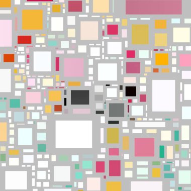 Soyut sanat dokusu. Kareler ile renkli doku. Modern sanat eserleri. Renkli görüntü