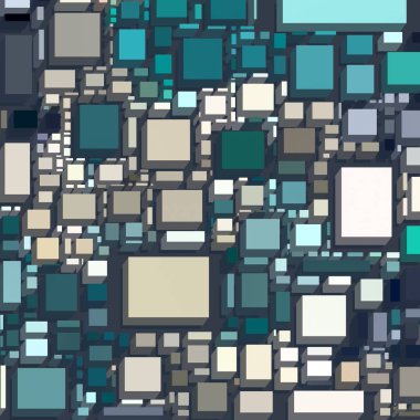 Soyut sanat dokusu. Kareler ile renkli doku. Modern sanat eserleri. Renkli görüntü