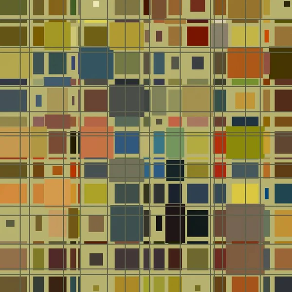 Πολύχρωμο Abstract Ιστορικό Τετράγωνα — Φωτογραφία Αρχείου