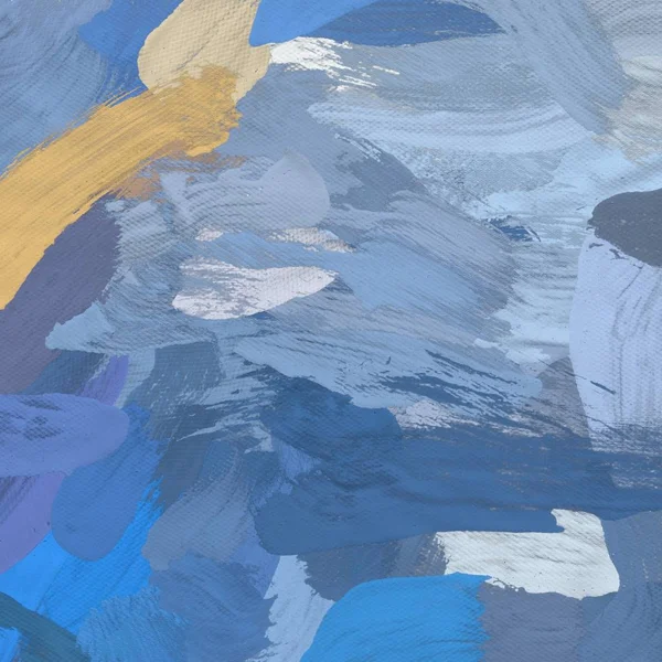 Tuval el yapımı yağlıboya. Renkli doku. Fırça darbeleri.