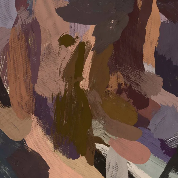 Tuval el yapımı yağlıboya. Renkli doku. Fırça darbeleri.