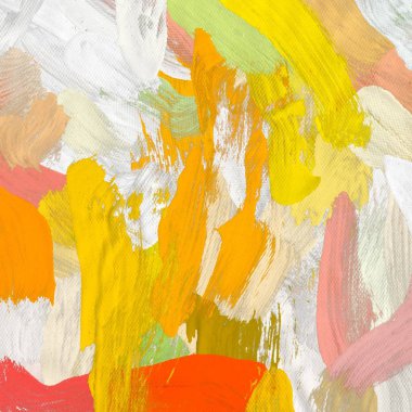 Tuval arka plan üzerine yağlıboya