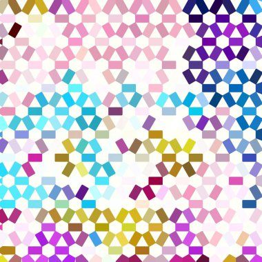 Renk fraktal geometrik soyut desen