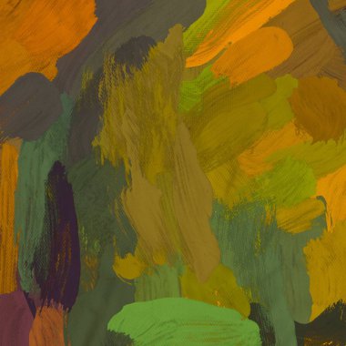 Tuval el yapımı yağlıboya. Renkli doku. Fırça darbeleri. Renkli görüntü. Modern sanat. Çağdaş sanat.