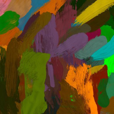 Tuval arka plan üzerine yağlıboya