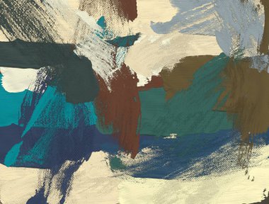 El yapımı tuvale yağlı boya. Soyut sanat dokusu. Renkli doku. Modern sanat eserleri. Yağlı boya darbeleri. Fırça darbeleri. Modern sanat. Çağdaş sanat. Sanatsal tuval.  