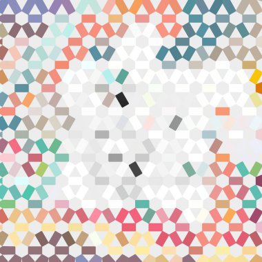 Renk fraktal geometrik soyut desen