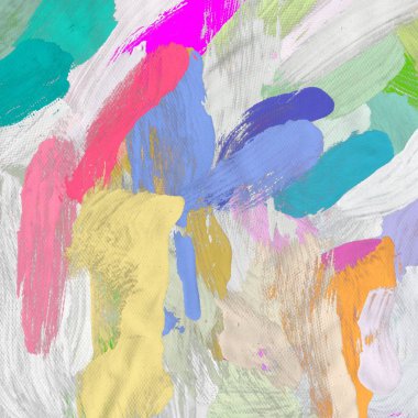 El yapımı tuvale yağlı boya. Soyut sanat dokusu. Renkli doku. Modern sanat eserleri. Yağlı boya darbeleri. Fırça darbeleri. Modern sanat. Çağdaş sanat. Sanatsal tuval.