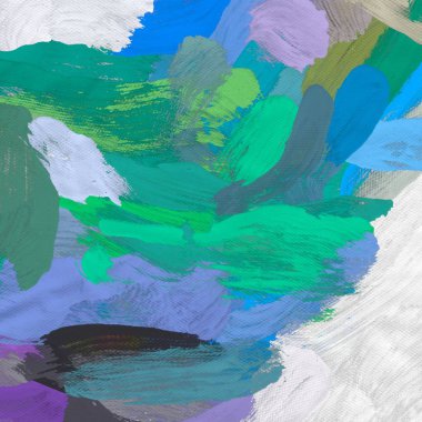 Tuval arka plan üzerine yağlıboya