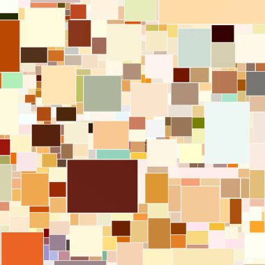  renkli mozaik illüstrasyon