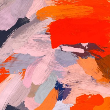 Tuval arka plan üzerine yağlıboya