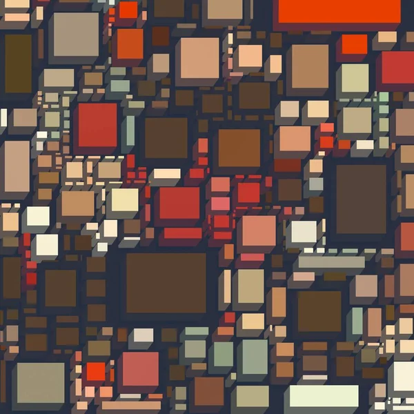 Soyut sanat dokusu. Kareler ile renkli doku. Modern sanat eserleri. Renkli görüntü