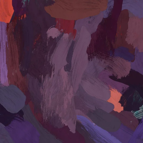 Tuval el yapımı yağlıboya. Renkli doku. Fırça darbeleri.