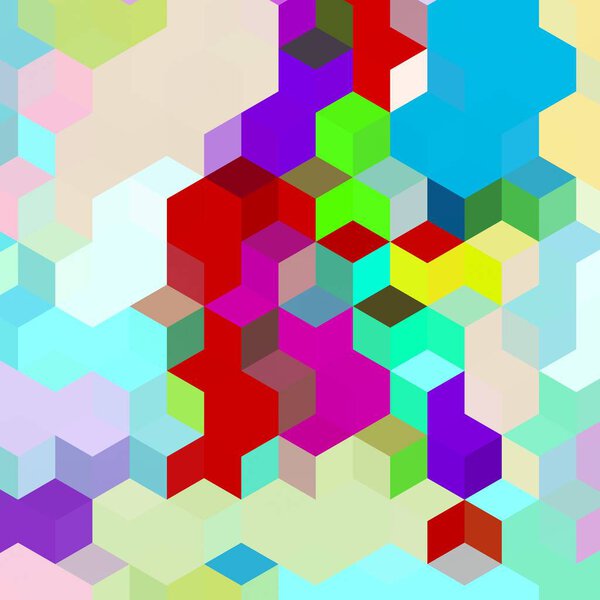 Color Fractal geometrical Abstract Pattern