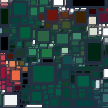 Soyut sanat dokusu. Kareler ile renkli doku. Modern sanat eserleri. Renkli görüntü