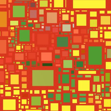 Soyut sanat dokusu. Kareler ile renkli doku. Modern sanat eserleri. Renkli görüntü