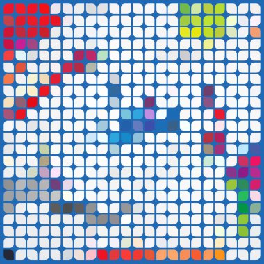 Geometrik desenli soyut doku